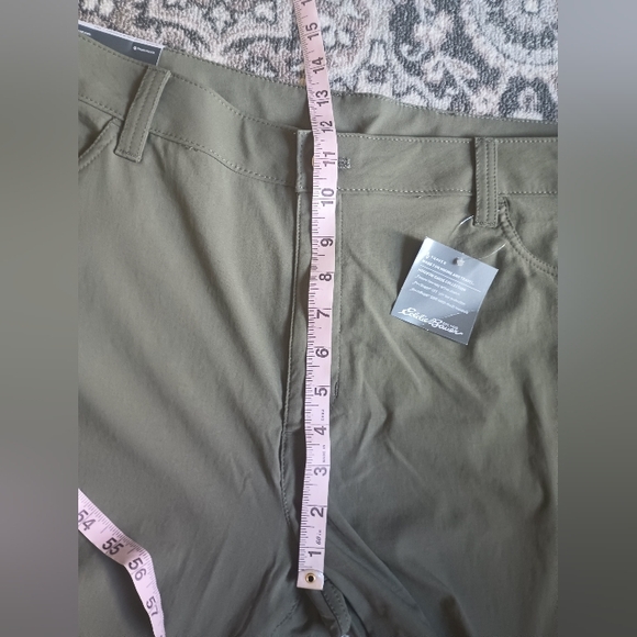 Eddie Bauer Travex UPF 50 Horizon Guide 5 Pocket Pants Womens 18 Tall Green NWT - Picture 12 of 14